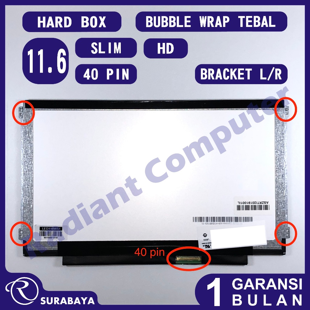 LCD LED Lenovo Thinkpad X130 X130e X131 X131e