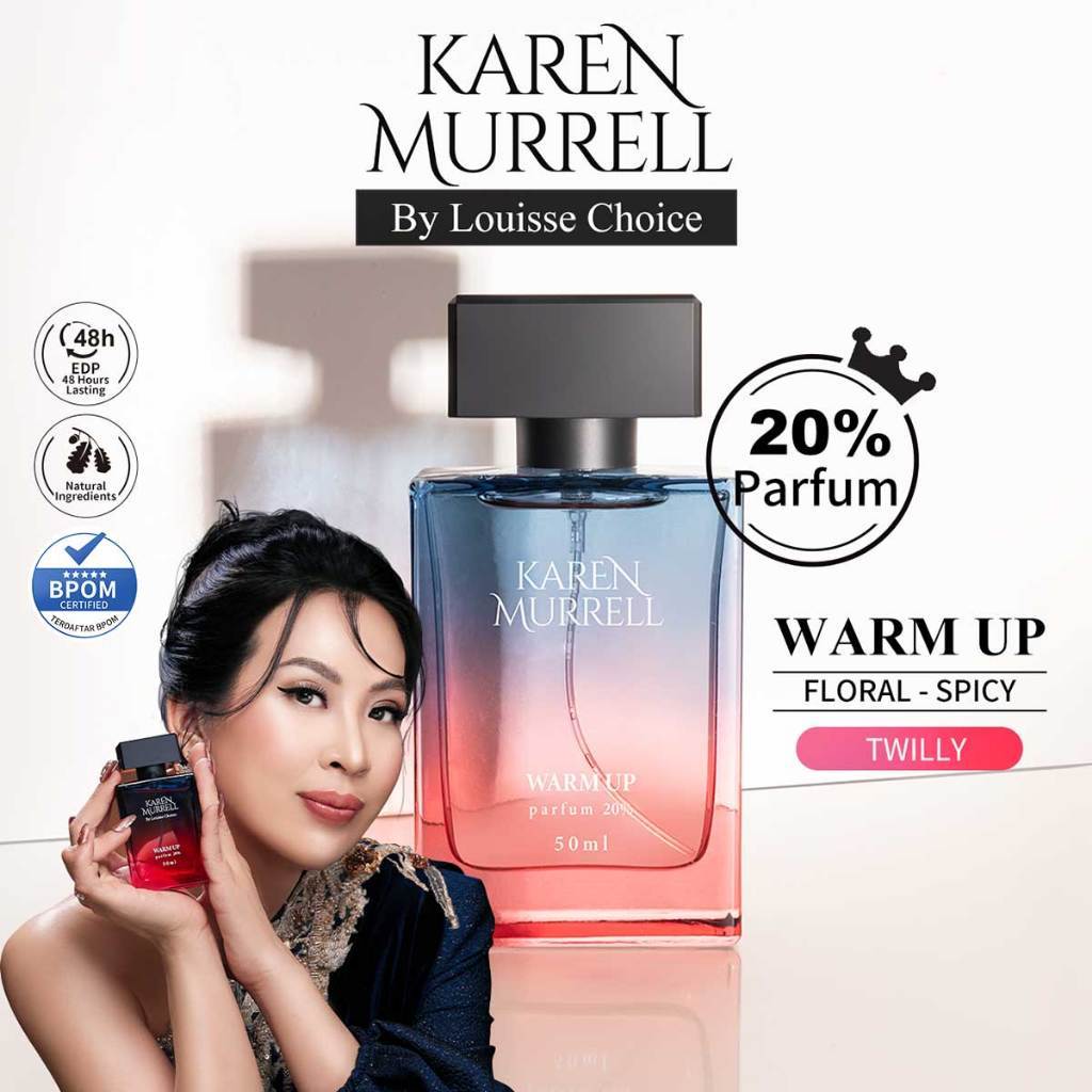 LOUISSE CHOICE & KAREN MURRELL WARM UP Parfum 20% 50ml BPOM 48 Hours Lasting EDP Men Women Perfume E