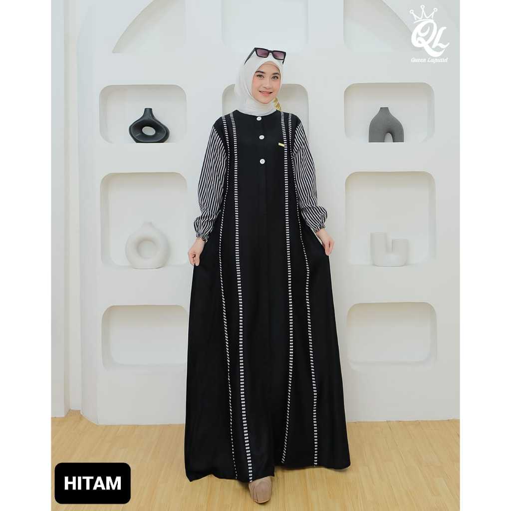 Gamis Rayon Twill//Gamis Salur Adem//Gamis Fashion Cantik BY Queen Lazuard