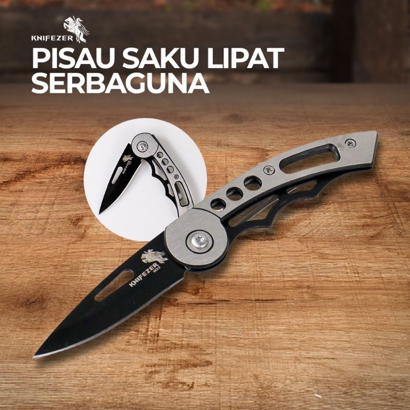 KNIFEZER Pisau Lipat Outdoor