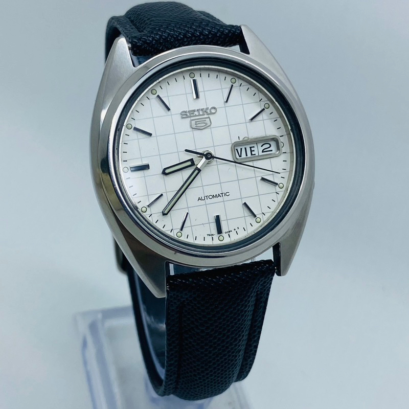 Seiko 5 7S26-3040 Automatic White Dial