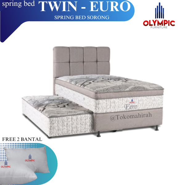 SPRING BED OLYMPIC 2 in 1 PLUSTOP atau KASUR SPRING BED SORONG