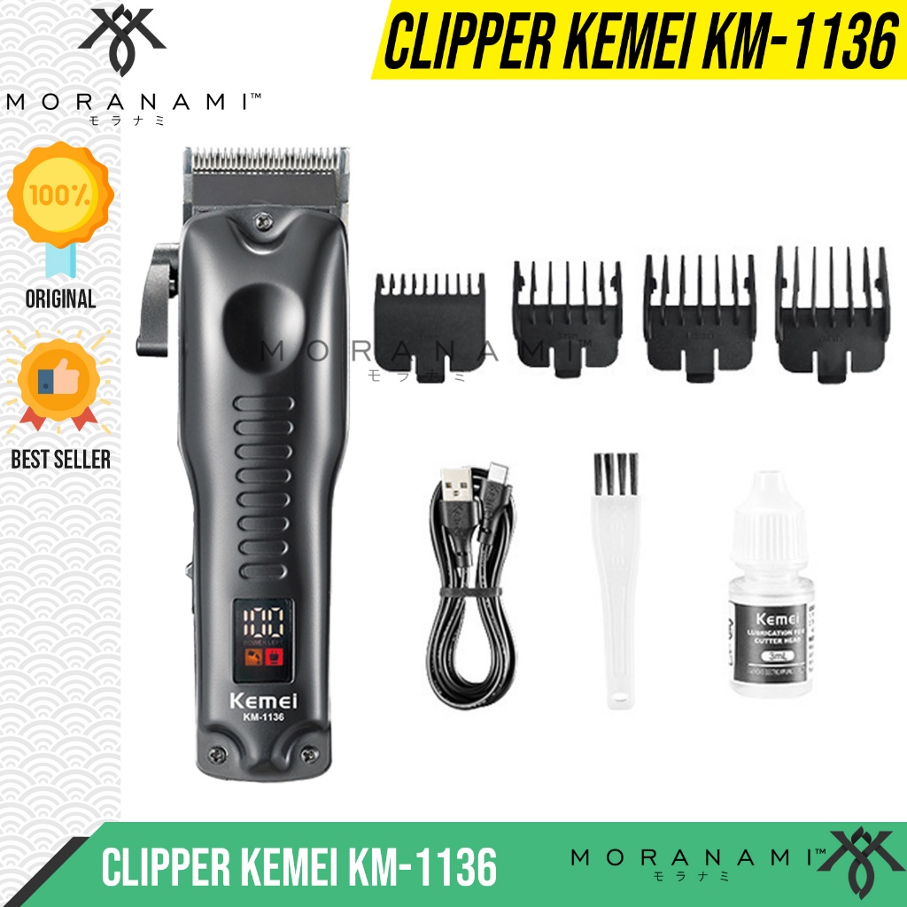 KEMEI 1136 Mesin Cukur Alat Cukur Rambut Hair Clipper Kemei Original