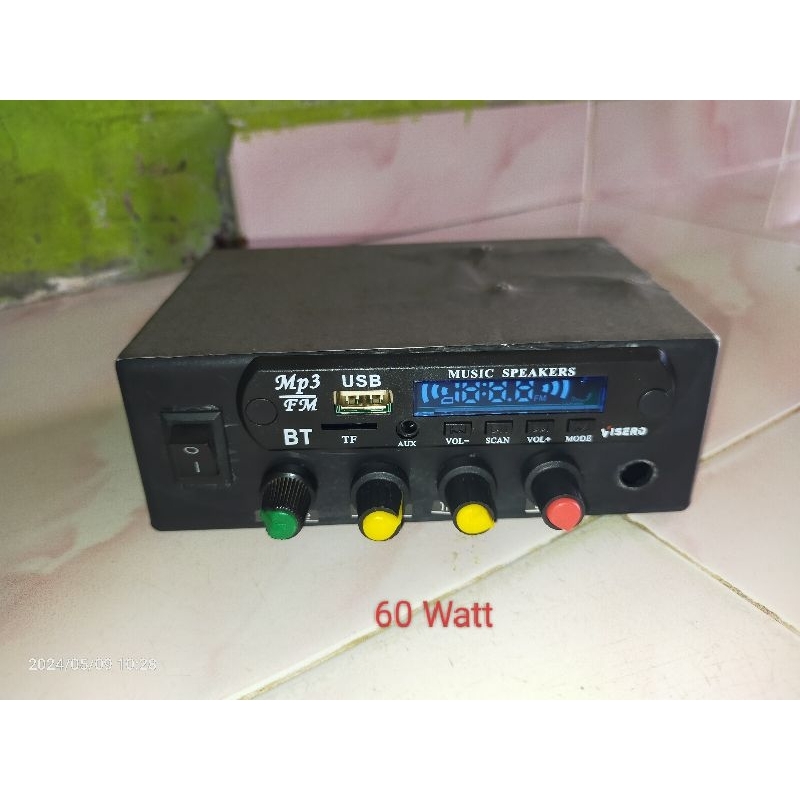 Amplifier mini 12 Volt DC 60 Watt mono