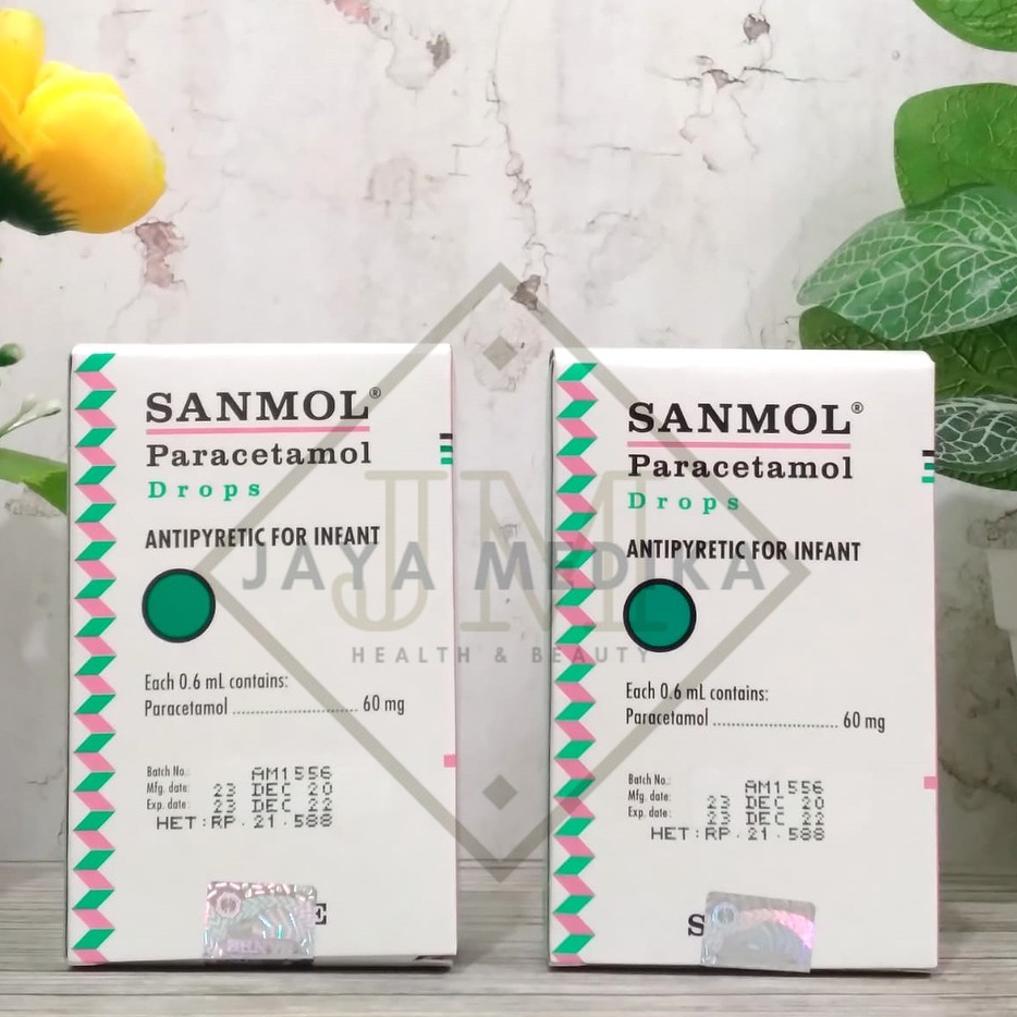 Sanmol Paracetamol Drops Pereda Demam Untuk Bayi