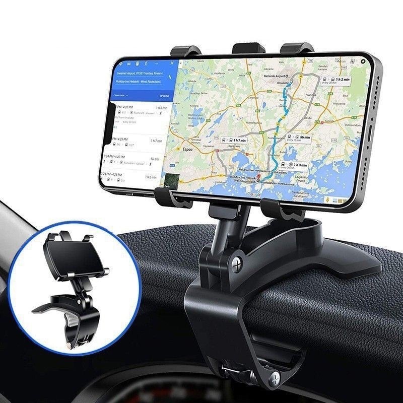 Stand Holder Mobil HP HD35 3-in-1 dengan Jepit Untuk Mobil