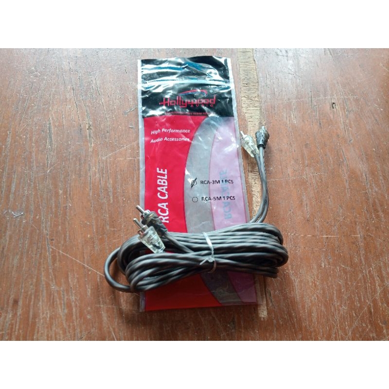 Kabel RCA audio HOLLYWOOD 3 METER cable rca audio mobil Hollywood 3meter