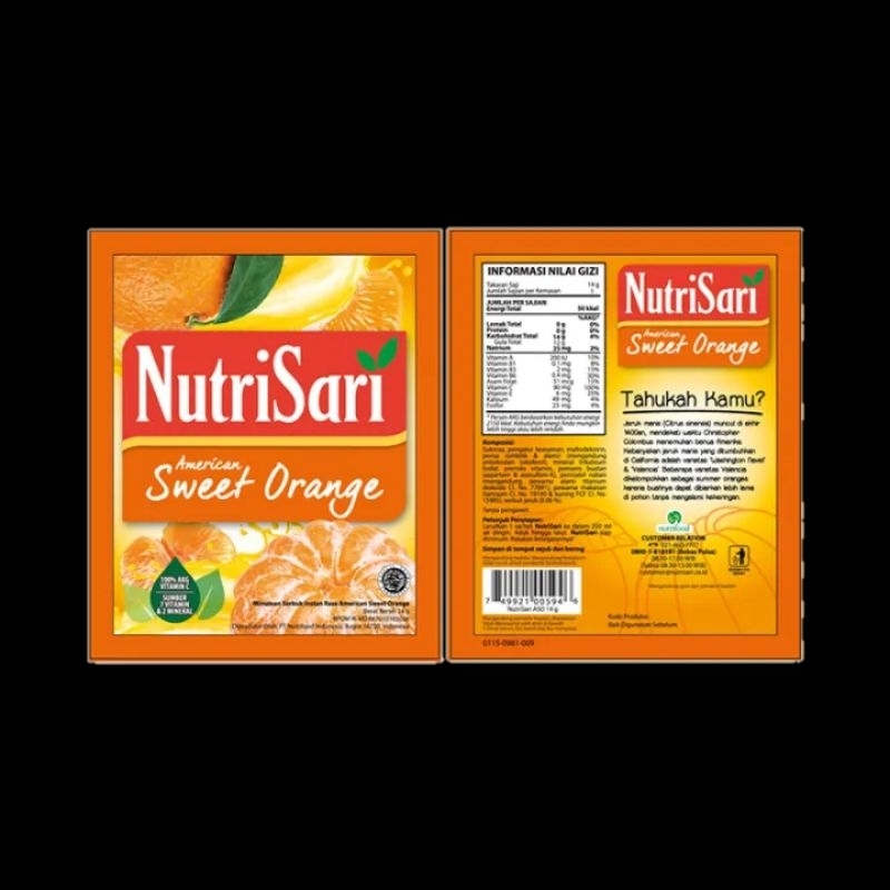 

nutrisari sweet orange isi 10 pcs