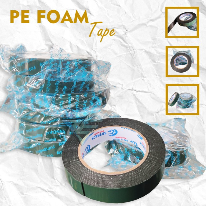 

SOLASI/ISOLASI/SELOTIP Double Tape Foam Sky Pack 24mm Warna Hitam