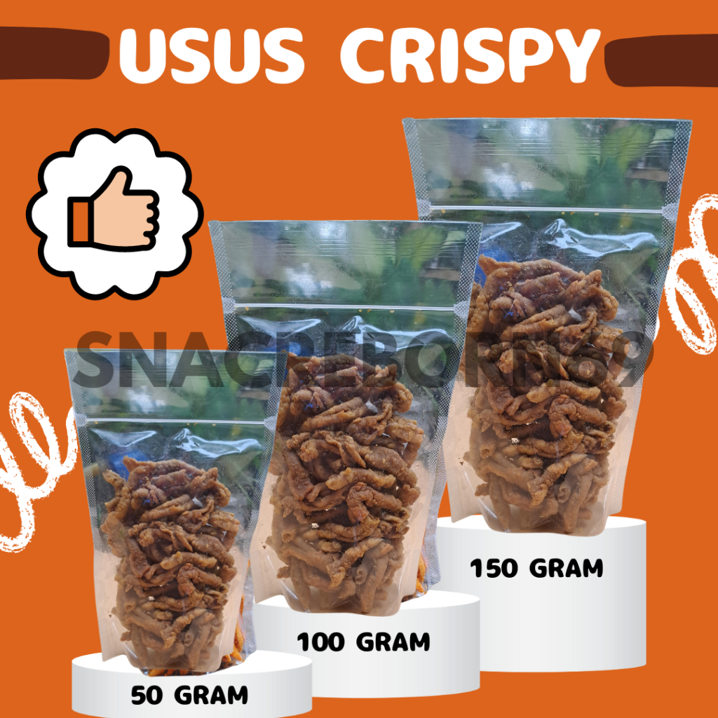 

[KEMASAN EKONOMIS] Usus Crispy Original 50 gram Termurah Terenak
