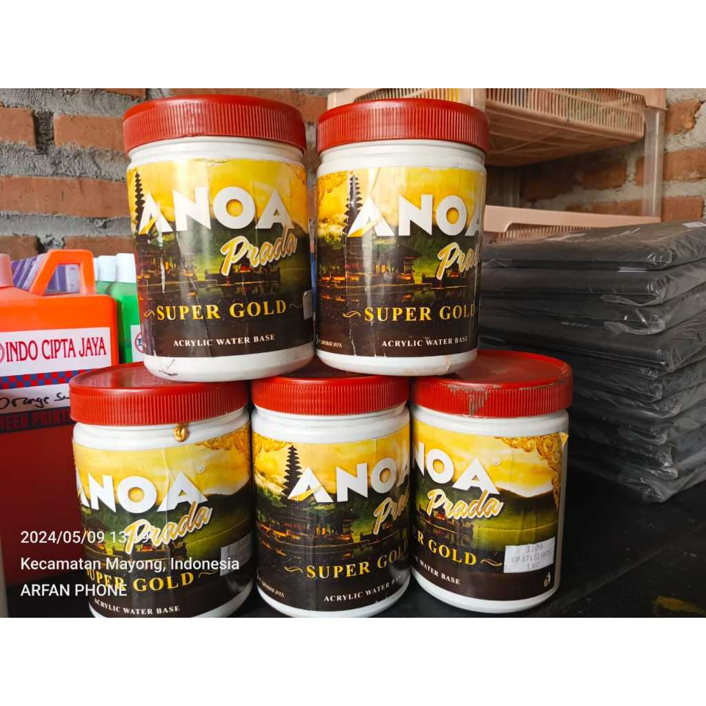 

Pigment sablon water base varian GOLD