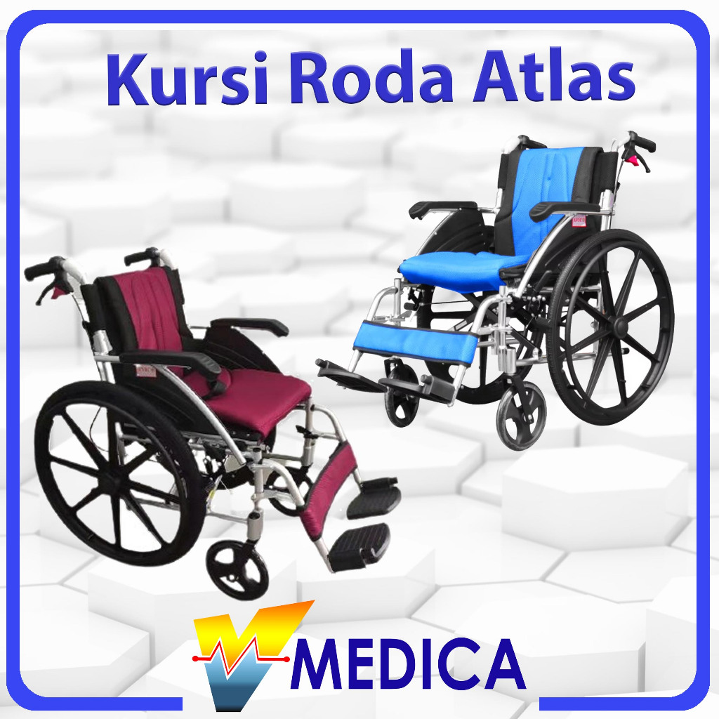 (Instant) Kursi Roda Avico Atlas Deluxe/ Wheelchair Deluxe