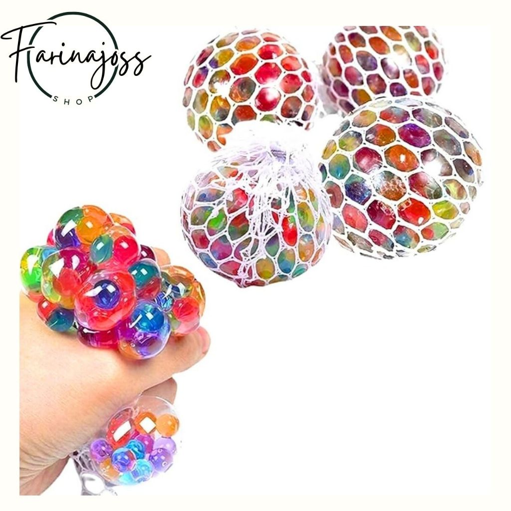 〖PRPT〗SQUISHY MESH BALL / BOLA SQUISHY JARING / MAINAN ANAK ANTI STRESS / SATISFYING/ SQUISY BOLA  S