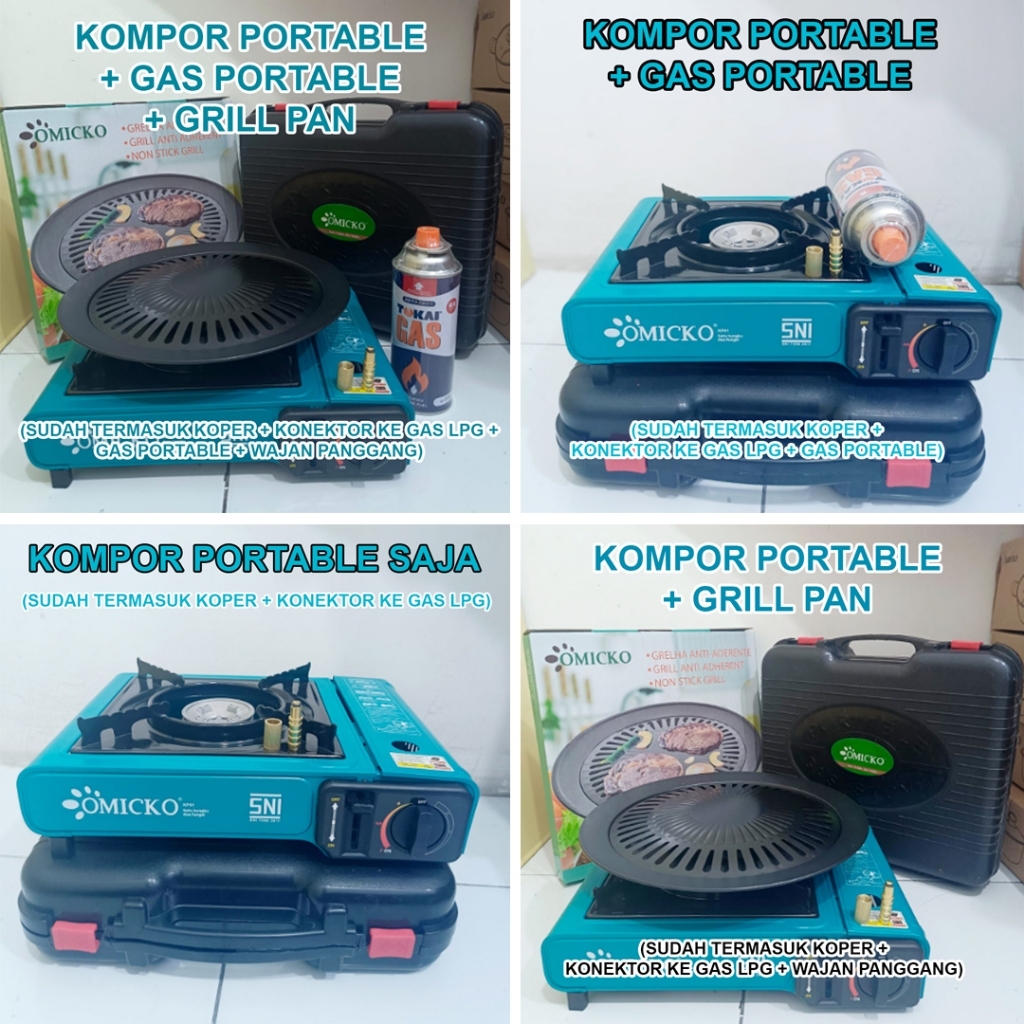 Kompor Gas Portable 2 In 1World Home Kompor Gas Portable 1 Tungku Kompor Portable Gas 2 In 1 Kompor 
