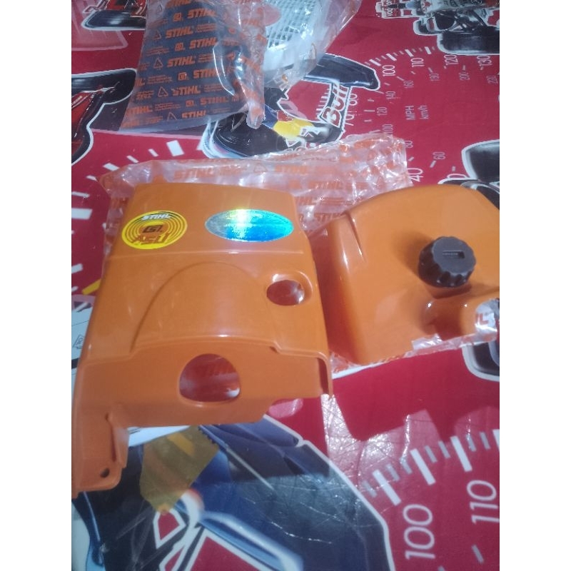 kap mesin Stihl original ms381 Senso gergaji kayu