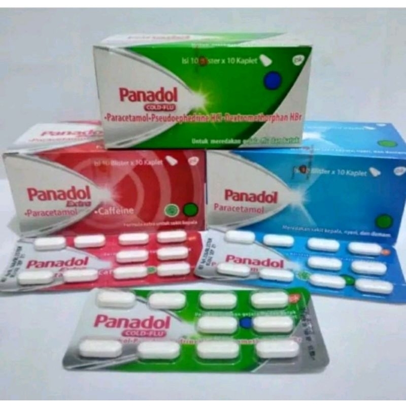 Panadol Hijau 1 box isi 10 blister