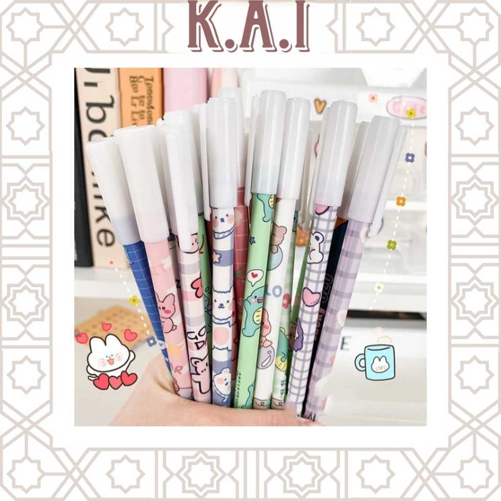 

(K.A.I) 1 PCS Pena Pulpen Bisa Dihapus Erasable Pen warna biru