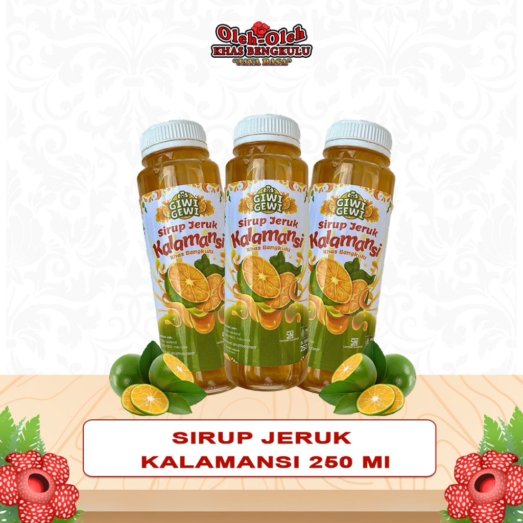 Sirup Kalamansi 250 ml / Sirup kalamansi Asli Bengkulu / Sirup jeruk / Sirup Jeruk Asli Bengkulu