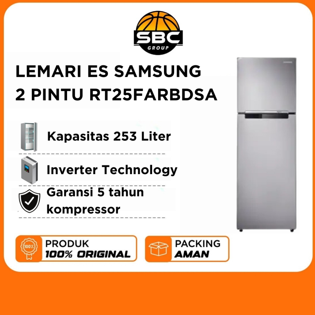 LEMARI ES 2 PINTU  SAMSUNG RT25FARBDSA -RT22FARBDSA