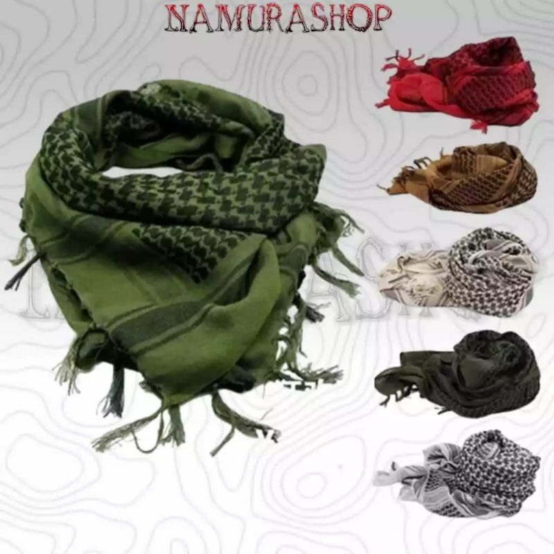 Syal tactical syal import shemag leher syal umroh syal leher tactical Musim dingin syal selendang