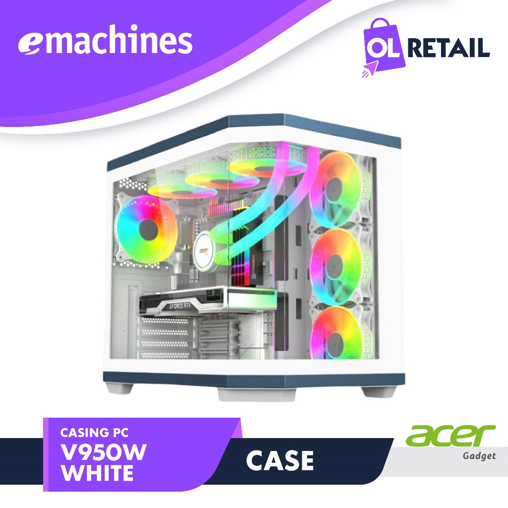 Casing PC ATX Emachines V950W White