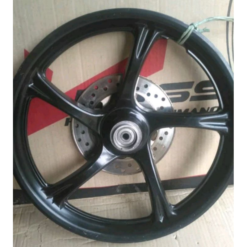velg velk depan ring 14 lubang disk 4 original ori yamaha mio sporty garnis fino soul karbu pnp mio 