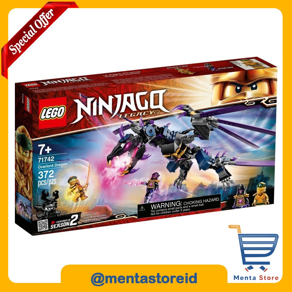 LEGO Ninjago 71742 Overlord Dragon Ninja Playset Bricks Young Builders