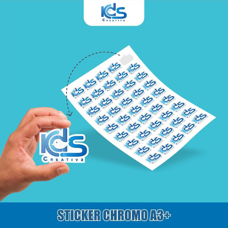 

CETAK Stiker Chromo A3+