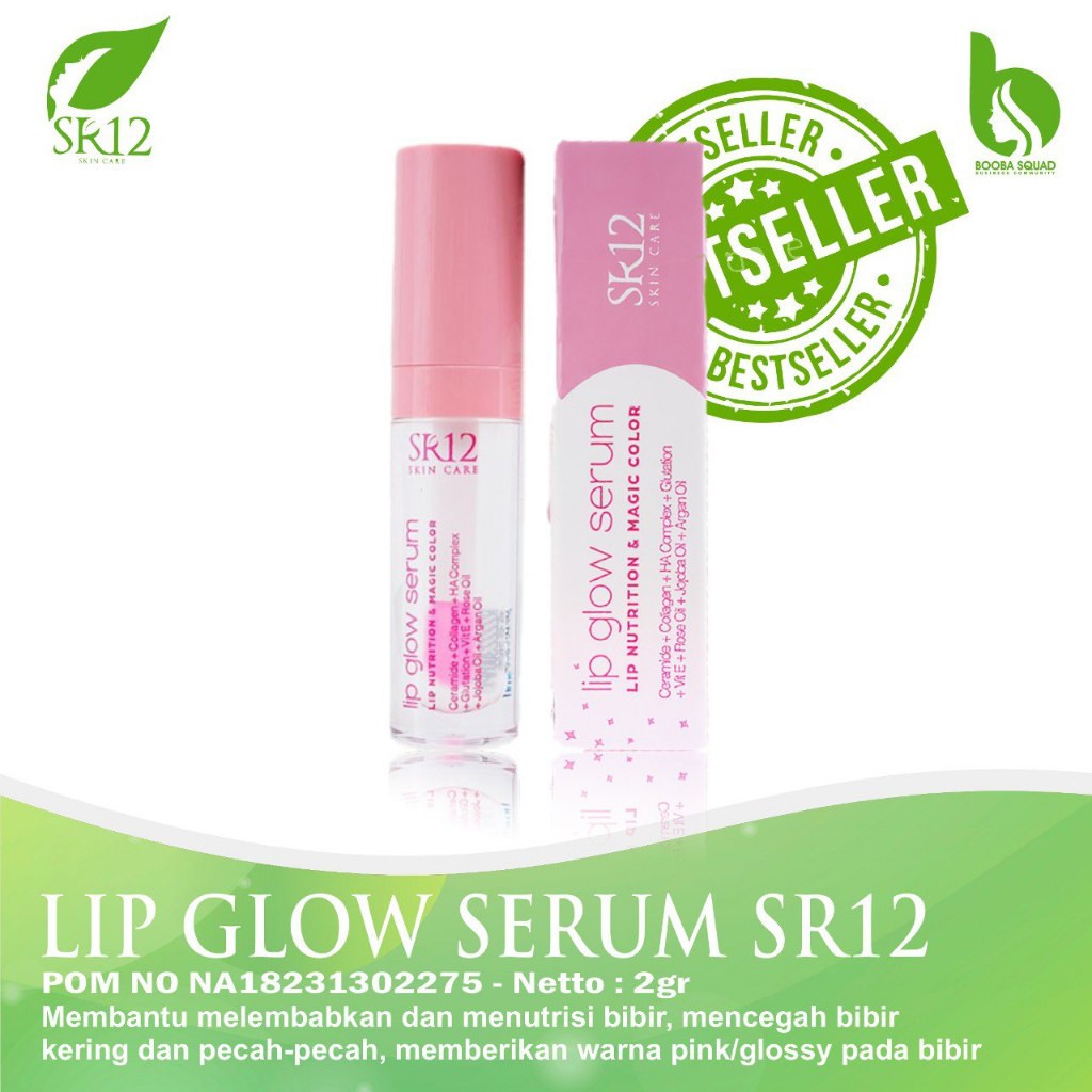 RK 10 LIP GLOW SR12 SERUM MAGIC / PELEMBAB BIBIR PINK / LIP GLOSS / SERUM BIBIR ORIGINAL / PEMERAH