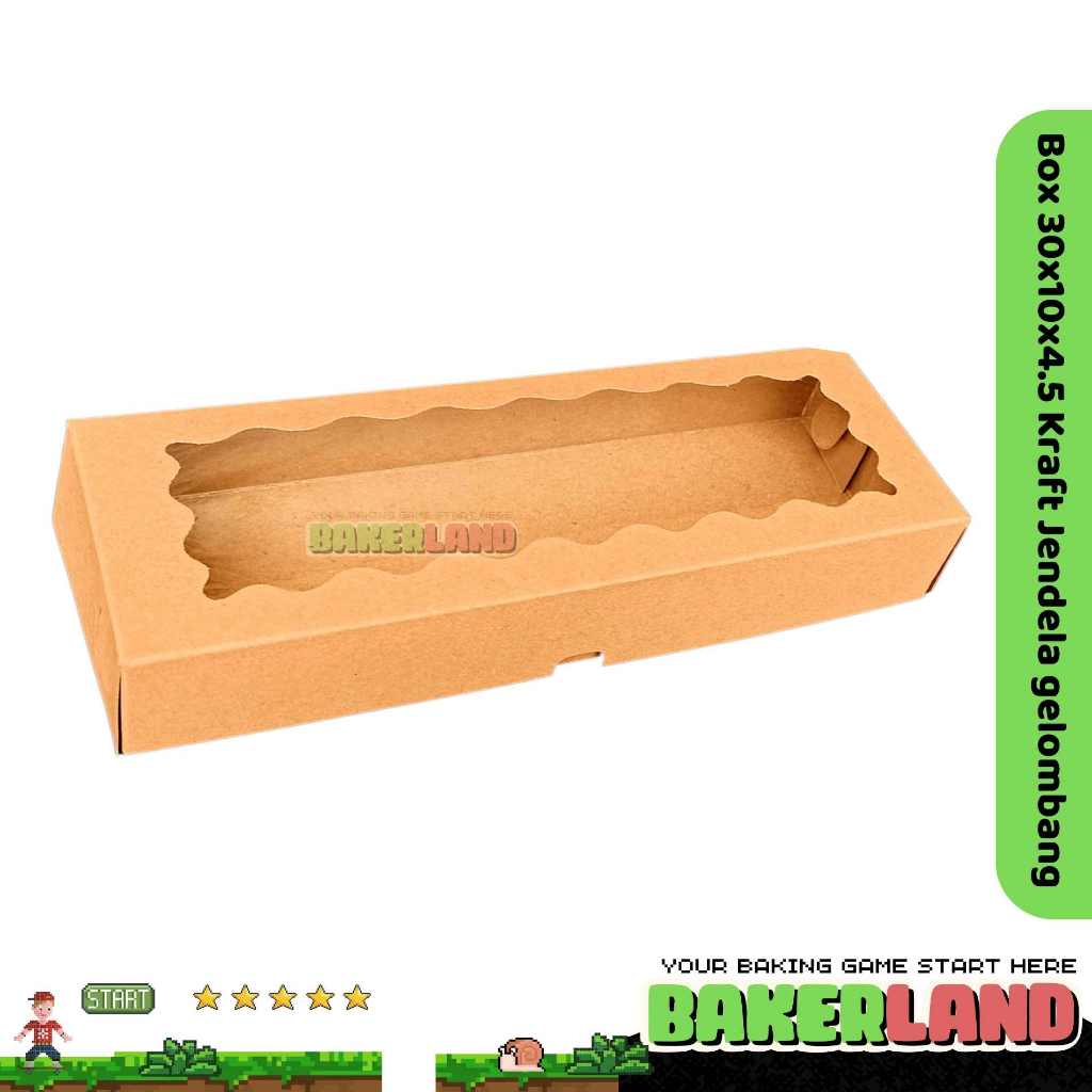 Dus Brownies Box 30x10 Dus Brownies 30x10x5 Box Brownies Jendela Kemasan Brownies Dus kue