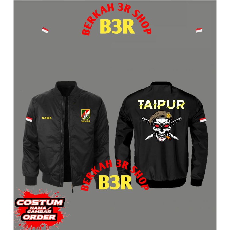 jaket taipur bomber/jaket kostrad/tni ad