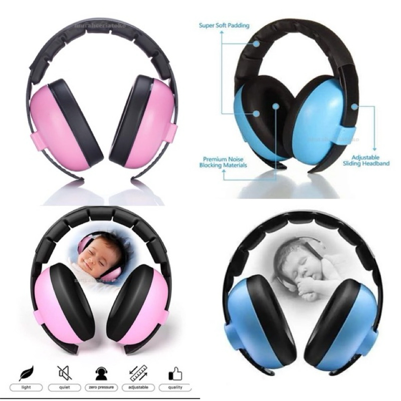 EARMUFF BAYI PENUTUP TELINGA PESAWAT BAYI ANTI BISING BABY EARMUFF