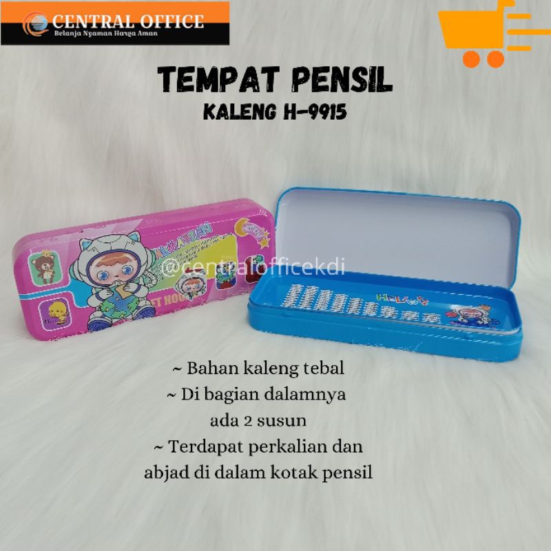 

Tempat Pensil Kaleng/ Kotak Pensil Karakter Motif