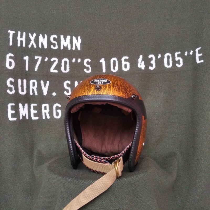 Helm Slimhead 500TX Gold Streak