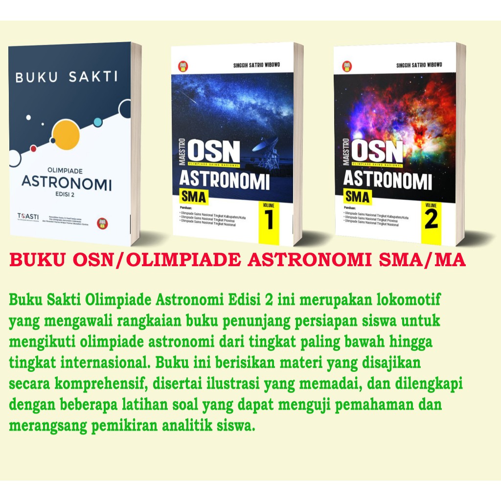 Buku OSN/KSN/Olimpiade Astronomi SMA/MA