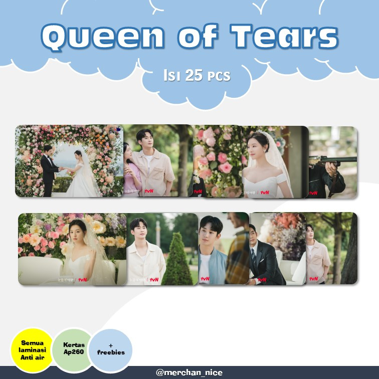 [ 25 pcs ] PHOTOCARD QUEEN OF TEARS | KIM SOO HYUN, KIM JI WON