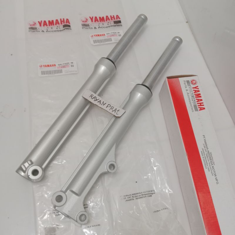 Shock depan sok tabung mio soul GT mio soul GT mio soul GT komplit silver