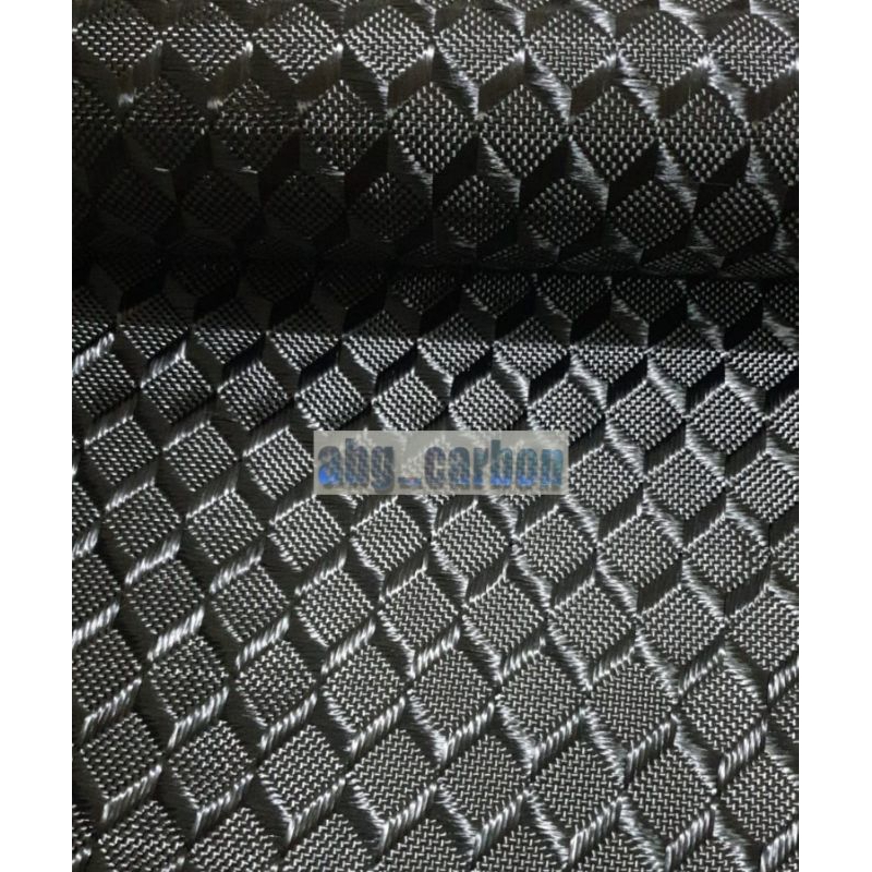 Karbon Kevlar Carbon Kevlar Carbon Fiber Serat Bahan Karbon Kevlar Jacquard Kubus Cube 3k 240Gsm