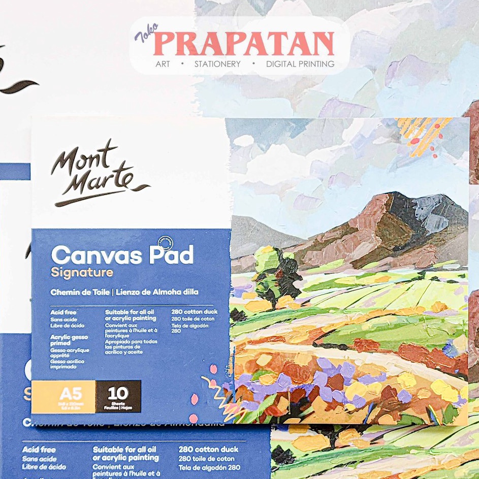 

Arrival Mont Marte Canvas Pad A4 Buku Cat Akrilik