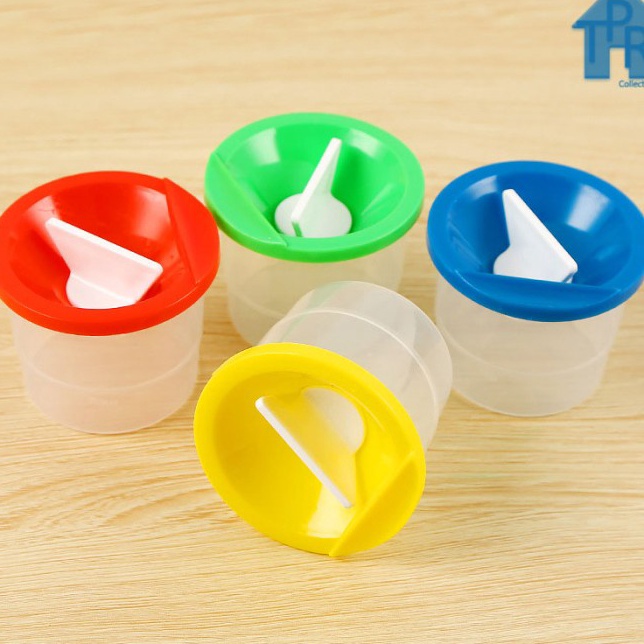 

New Limited Cup cuci kuas lukis anti tumpah no spill painting brush rinse D7