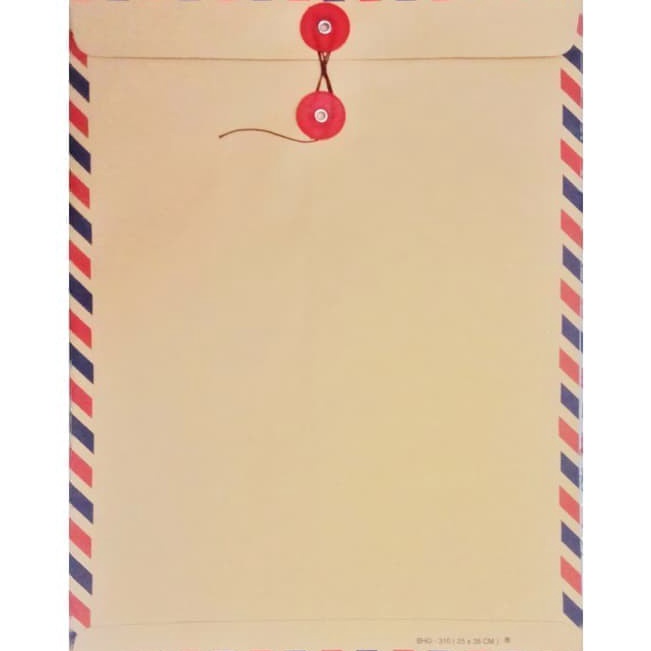 

Serba Irit AMPLOP COKLAT FOLIO TALI 31 AIRMAIL 31 5 Pcs
