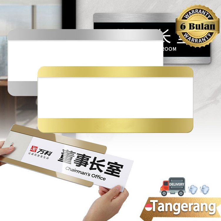 

Pusat Original Papan Nama Ruangan Sliding Papan Nama Akrilik Sliding Stainless Name Plate Holder Costum Tulisan