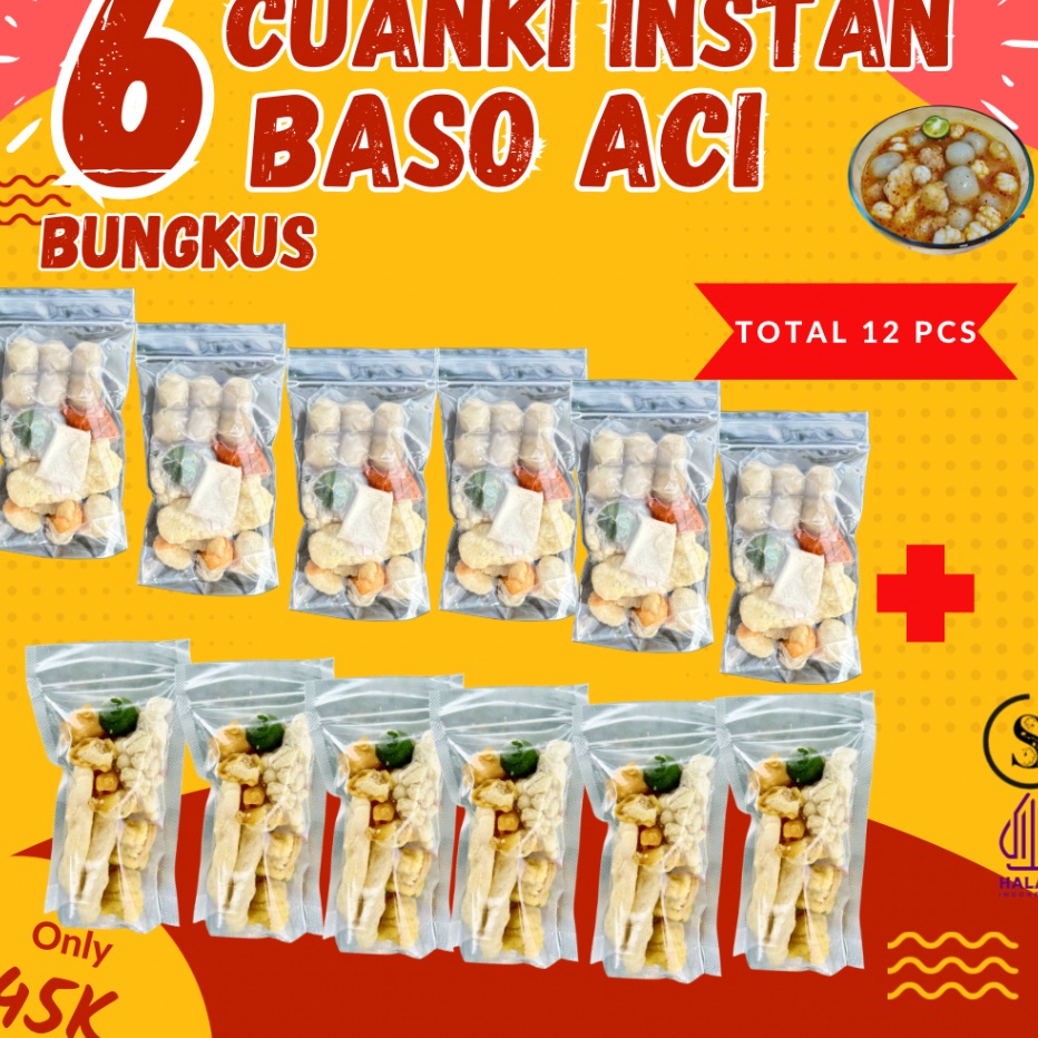 

SALE PAKET BUNDLING BASO ACI 6 PCS MIX CUANKI INSTAN 6 PCS