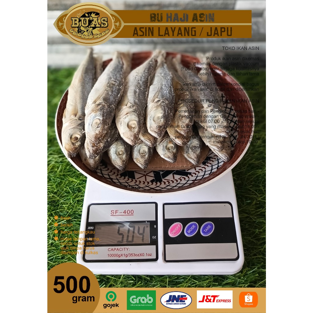 

Ikan Asin Bandung Layang 500 Gram BUAS | Ikan Asin Bandung | Ikan Asin Layang | Ikan Asin Japu