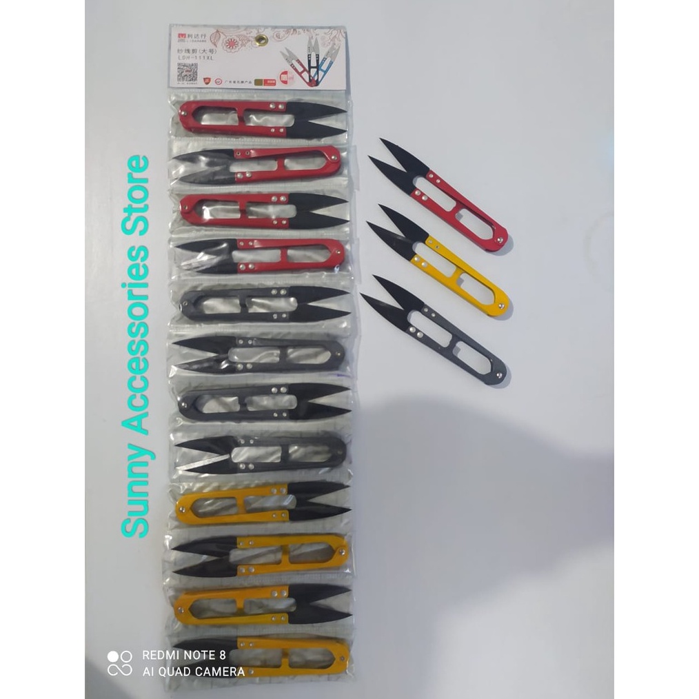 

KODE D19F Gunting Buang Benang LDH111XL Besar 12 Cm Premium Product 1 Lusin