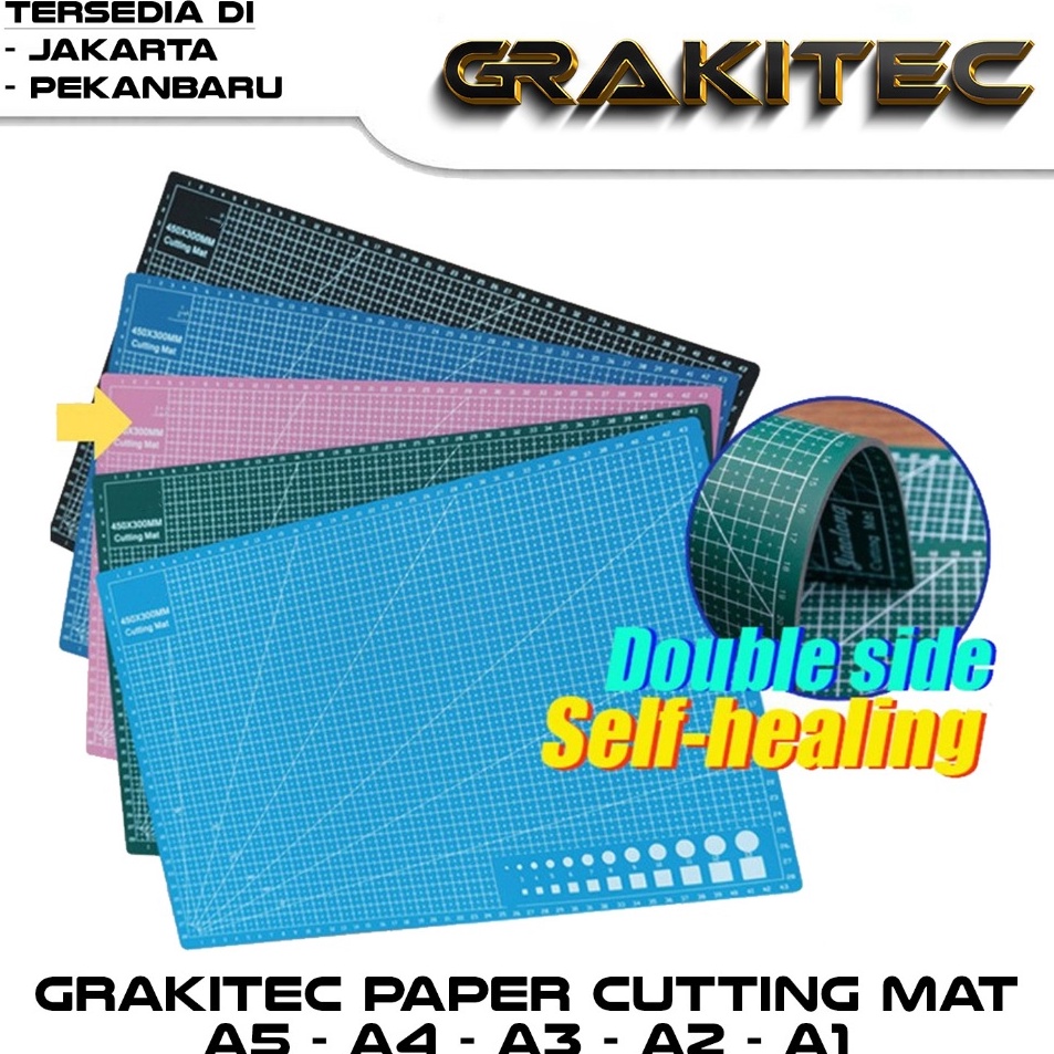 

Super Irit Alas Potong Kertas Cutting Mat Uk A3 A4 A5 Bahan PVC DoubleSide Self Healing untuk potong kertas HVS Foto Art Paper Silky Doff Kartu Nama