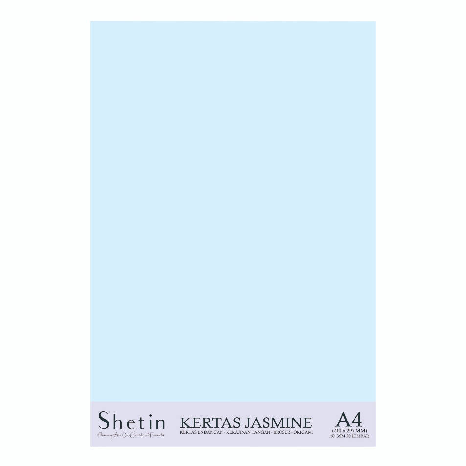 

Free Ongkos Kirim Shetin Kertas Jasmine A4 Biru Muda 2 Gsm Paper Flower Undangan Bunga Kertas