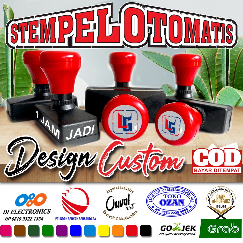 

Grosir Terlaris Stempel Stempel logo Stempel Nama Stempel Toko Design Custom