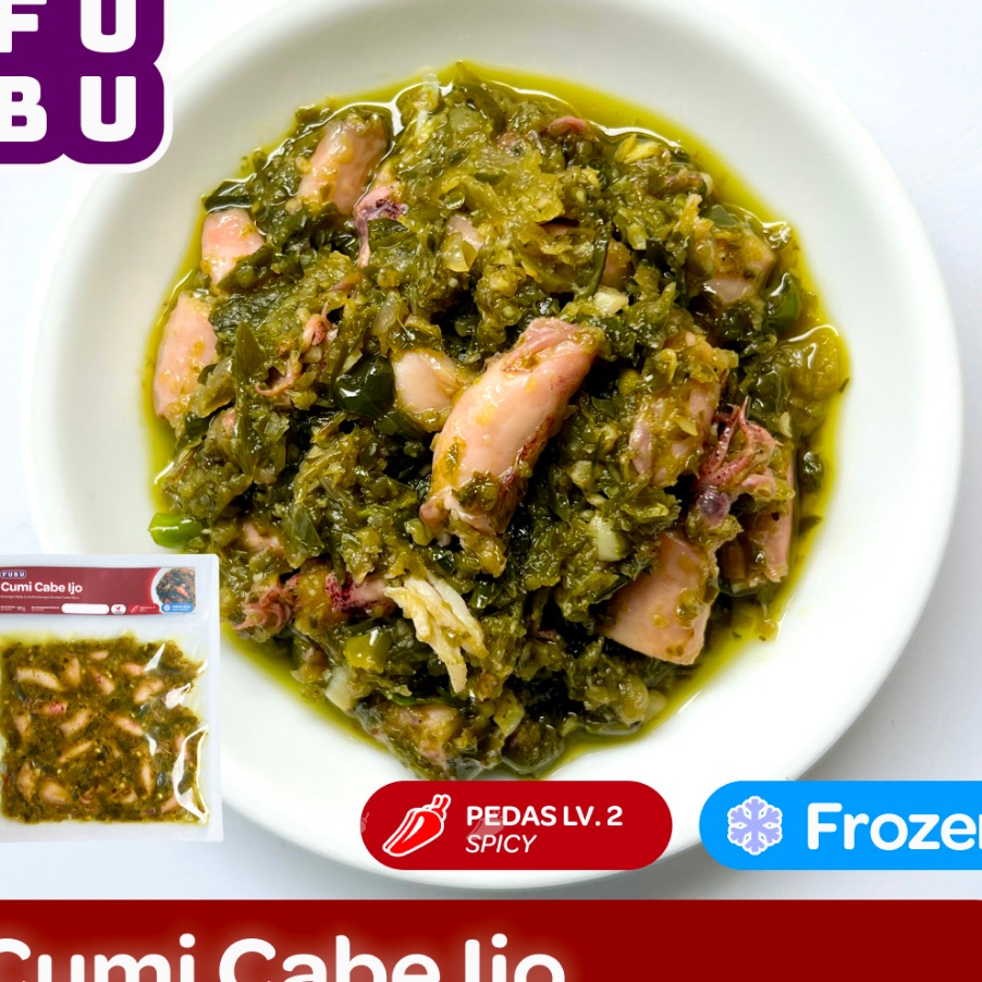 

Terbaru FUBU Cumi Cabe Ijo Baby Cumi Asin Pedas Sambal Cabai Hijau Satu Porsi Lauk Instan Frozen Food