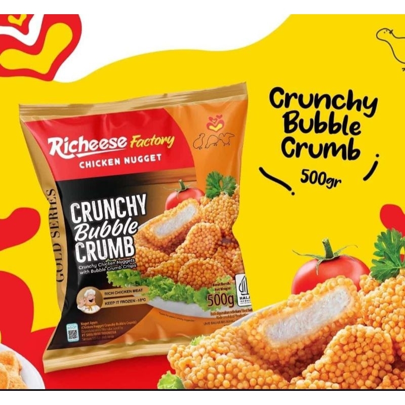 

RICHEESE CRUNCHY BUBBLE CRUMB CHICKEN NUGGETS